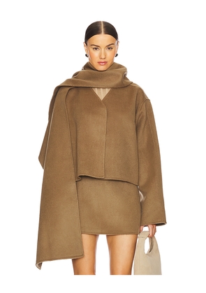 L'Academie by Marianna Milly Wool Jacket in Olive. Size L. Also in XS, XXS, S, M, XL.