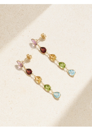 JIA JIA - Chakra Gold Multi-stone Earrings - One size