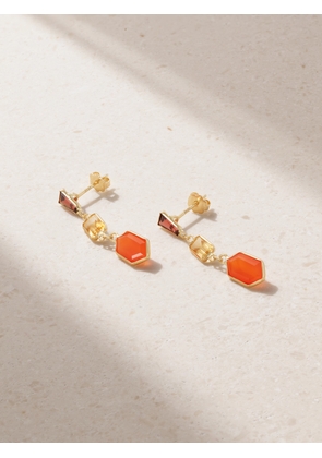 JIA JIA - Chakra Gold Multi-stone Earrings - One size