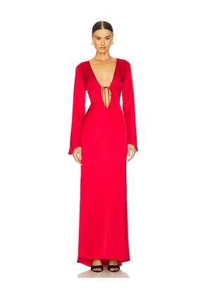 LOBA Angelina Gown in Red. Size M. Also in S, XXS, XS.