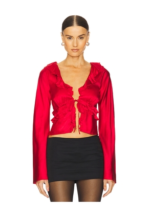 LOBA Angela Top in Red. Size M. Also in S, XS.