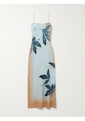 SIR. - Floral-print Silk Maxi Dress - Blue - 00,1,2,3,4