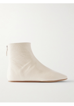 Le Monde Béryl - Luna Glossed-leather Ankle Boots - Ecru - IT36,IT36.5,IT37,IT37.5,IT38,IT38.5,IT39,IT39.5,IT40,IT40.5,IT41,IT42