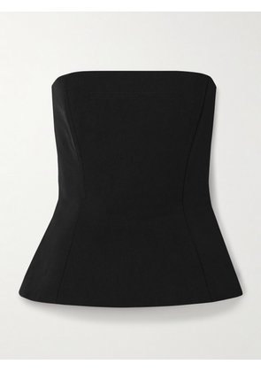 Jean Paul Gaultier - Strapless Paneled Twill Bustier Top - Black - xx small,x small,small,medium,large