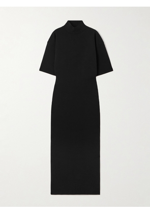 Jean Paul Gaultier - Printed Cotton-blend Jersey Maxi Dress - Black - xx small,x small,small,medium,large,x large,xx large