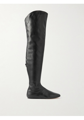 Le Monde Béryl - Luna Over-the-knee Leather Boots - Black - IT36,IT36.5,IT37,IT37.5,IT38,IT38.5,IT39,IT39.5,IT40,IT40.5,IT41,IT42