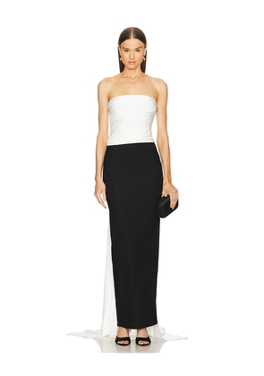 Michael Costello x REVOLVE Sabine Gown in Black,White. Size S. Also in XS.