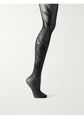 Jean Paul Gaultier - Stretch-jersey Tights - Black - 1,3,2,4