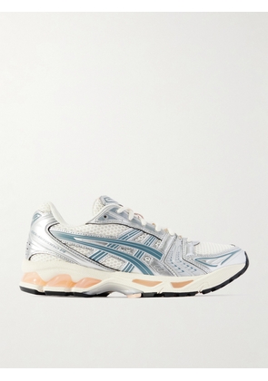 Asics - Gel-kayano 14 Rubber And Metallic Mesh Sneakers - Silver - UK 3,UK 3.5,UK 4,UK 4.5,UK 5,UK 5.5,UK 6,UK 6.5,UK 7,UK 7.5,UK 8,UK 8.5,UK 9,UK 9.5