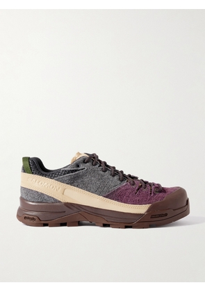 Salomon - X-alp Rubber And Mesh-trimmed Brushed-suede Sneakers - Brown - UK 3.5,UK 4,UK 4.5,UK 5,UK 5.5,UK 6,UK 6.5,UK 7,UK 7.5,UK 8,UK 8.5,UK 9