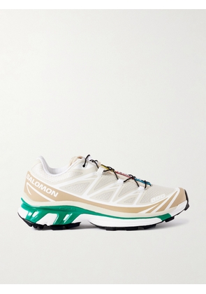 Salomon - Xt-6 Tpu-trimmed Mesh Sneakers - Cream - UK 3.5,UK 4,UK 4.5,UK 5,UK 5.5,UK 6,UK 6.5,UK 7,UK 7.5,UK 8,UK 8.5,UK 9