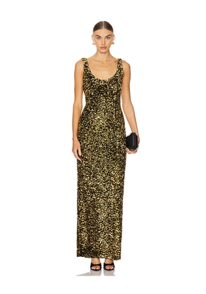 Lovers and Friends Ginger Sequin Gown in Metallic Gold. Size M. Also in S, XS.