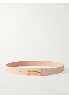 Victoria Beckham - Frame Textured-leather Belt - Ivory - S,M,L