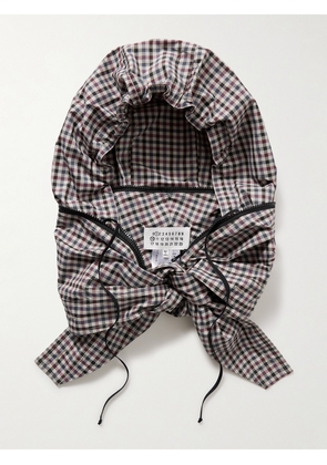 Maison Margiela - Gingham Shell Scarf - Gray - small,medium,large