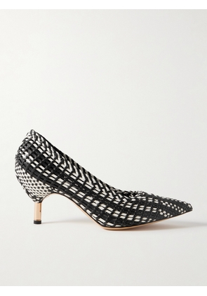 Gabriela Hearst - Andres Two-tone Woven Leather Pumps - Black - IT36,IT37,IT37.5,IT38,IT38.5,IT39,IT39.5,IT40,IT40.5,IT41,IT42
