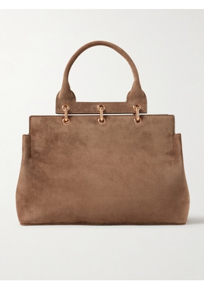 Gabriela Hearst - Amethyst Small Embellished Suede Tote - Brown - One size