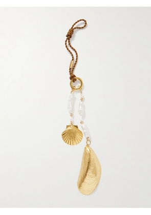 Jennifer Behr - Gold-plated, Pearl And Cord Keychain - One size