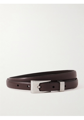 The Row - Downtown Leather Belt - Brown - 75,80,85,90,95
