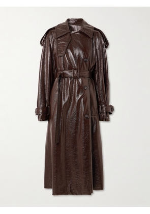 Sportmax - Bairo Coated-cotton Trench Coat - Brown - UK 4,UK 6,UK 8,UK 10,UK 12,UK 14