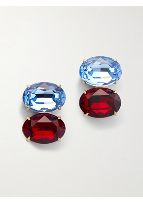 Carolina Herrera - Gold-tone Crystal Earrings - Multi - One size