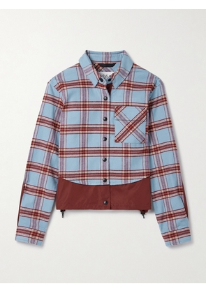 Aztech Mountain - Loge Peak Shell-trimmed Checked Cotton-flannel Shirt - Multi - IT38,IT40,IT42,IT44,IT46,IT48