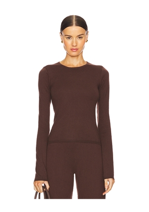 L'Academie by Marianna Maradona Knit Top in Brown. Size L. Also in M.