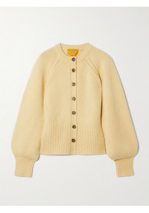 Guest In Residence - Sculpted Cashmere Cardigan - Yellow - x small,small,medium,large,x large