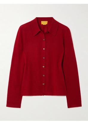 Guest In Residence - Elle Cashmere Cardigan - Red - x small,small,medium,large,x large