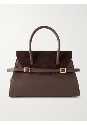 SIMKHAI - River Small Suede-trimmed Leather Tote - Brown - One size