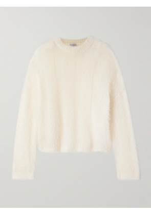Brunello Cucinelli - Open-knit Mohair And Silk-blend Sweater - Ecru - xx small,x small,small,medium,large,x large
