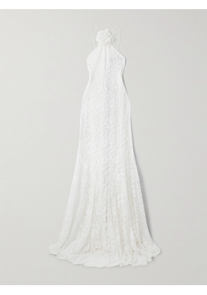 Rodarte - Appliquéd Organic Cotton-blend Lace Gown - White - US0,US2,US4,US6
