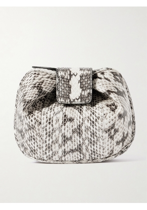Gabriela Hearst - Soft Demi Snake-effect Leather Clutch - Animal print - One size