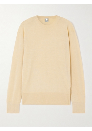 TOTEME - Wool And Silk-blend Sweater - Neutrals - xx small,x small,small,medium,large