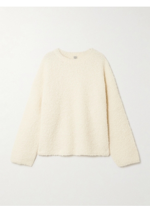 TOTEME - Alpaca And Wool-blend Bouclé Sweater - White - XS/S,M/L