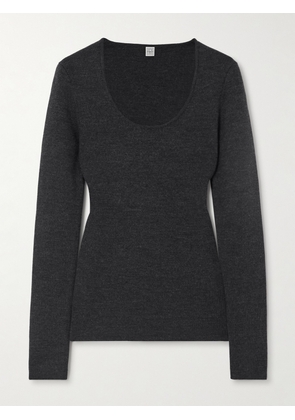 TOTEME - Wool-blend Top - Gray - xx small,x small,small,medium,large,x large