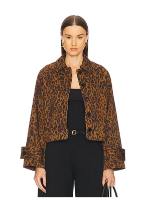 L'Academie by Marianna Reese Jacket in Brown. Size L. Also in S, XS, M.