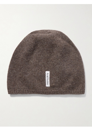 Acne Studios - Kassia Appliquéd Cashmere Beanie - Neutrals - One size