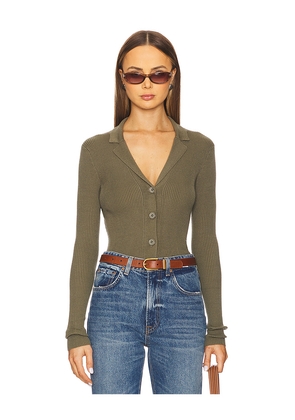 Lovers and Friends Meriah Polo Cardigan in Olive. Size L. Also in XS, S, M.