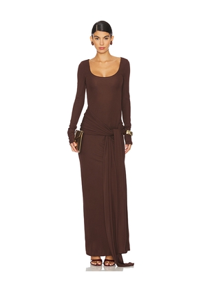Lovers and Friends Quinn Gown in Chocolate. Size L. Also in XXS, XS, S, M, XL.