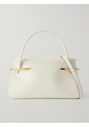 Givenchy - Pinch Embellished Leather Shoulder Bag - Ivory - One size