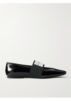 Givenchy - Logo-appliquéd Patent-leather Ballet Flats - Black - IT36,IT36.5,IT37,IT37.5,IT38,IT38.5,IT39,IT39.5,IT40,IT40.5,IT41