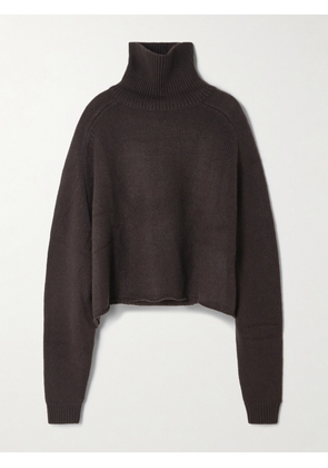 LISA YANG - Cathie Cashmere Turtleneck Sweater - Brown - 01,2