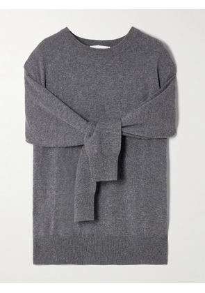 LISA YANG - Othelia Convertible Cutout Cashmere Sweater - Gray - 01,2