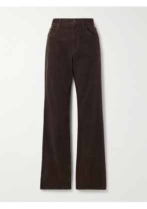 Nili Lotan - Joan Cotton-corduroy Straight-leg Pants - Brown - US00,US0,US2,US4,US6,US8,US10,US12