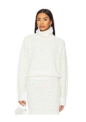 LPA Evan Turtleneck Sweater in White. Size M. Also in XS, S, XL.
