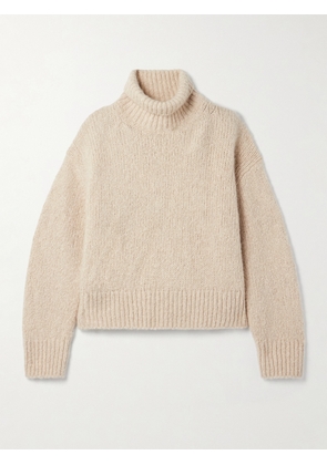 Nili Lotan - Tabitha Cashmere And Silk-blend Turtleneck Sweater - Neutrals - x small,small,medium,large,x large