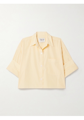 TWP - Next Ex Striped Cotton-poplin Shirt - Yellow - XXS,XS/S,M/L