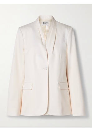 TWP - Pleated Linen Blazer - Ivory - xx small,x small,small,medium,large,x large