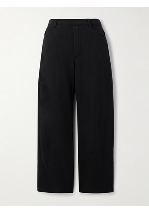Nili Lotan - Tribeca Cotton-jersey Barrel-leg Track Pants - Black - x small,small,medium,large,x large