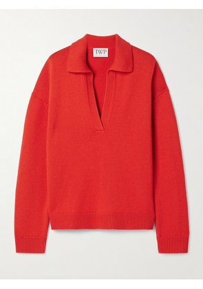 TWP - Cashmere Polo Sweater - Red - x small,small,medium,large